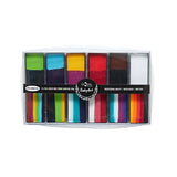 Global Colours. Carnival – Multi One Strokes + Colours Face & BodyArt Refillable FX Palette Sampler 12x 15g