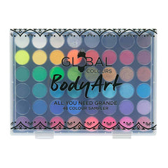 Global Colours. All You Need Grande – 48 Colour Mini Face & BodyArt FX Palette Sampler 48x 6g