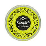 Global Colours. Neon yellow – Face & BodyArt Cake Paint 32g