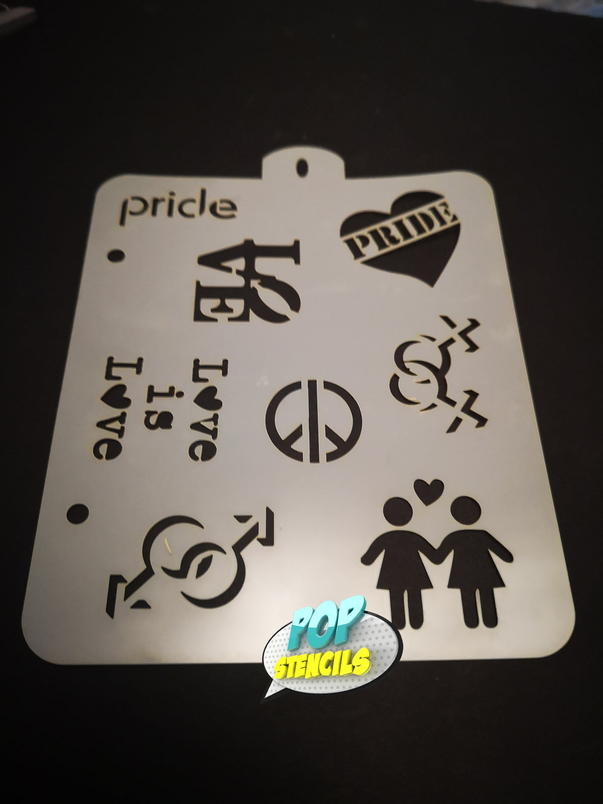 Pride stencil