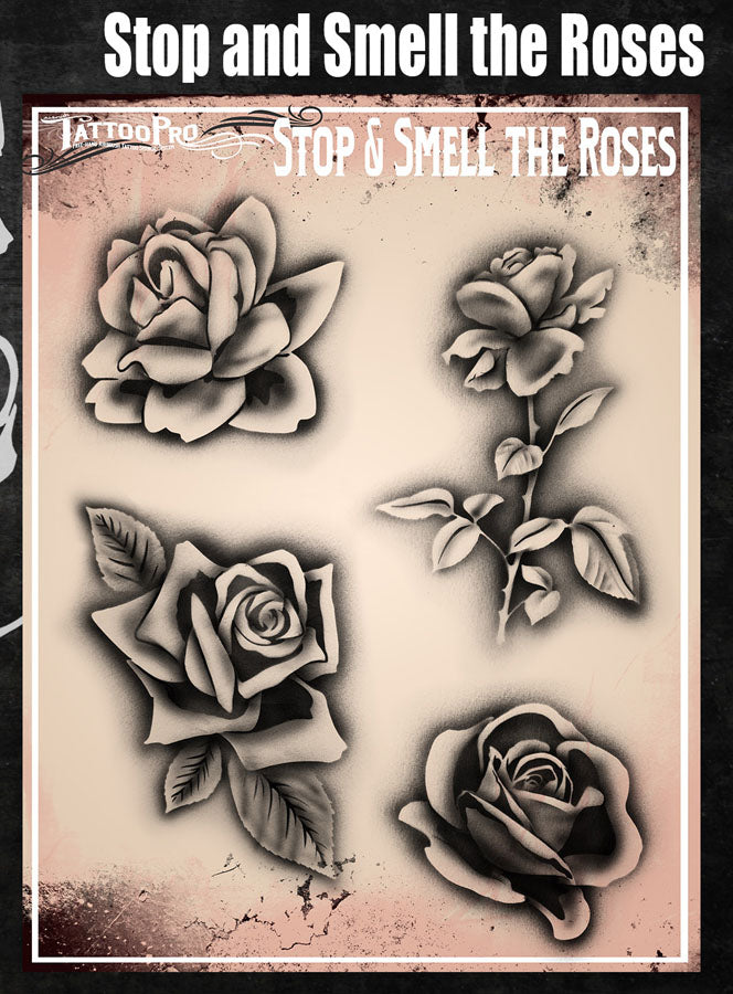 Airbrush Tattoo Pro Stop and Smell the Roses