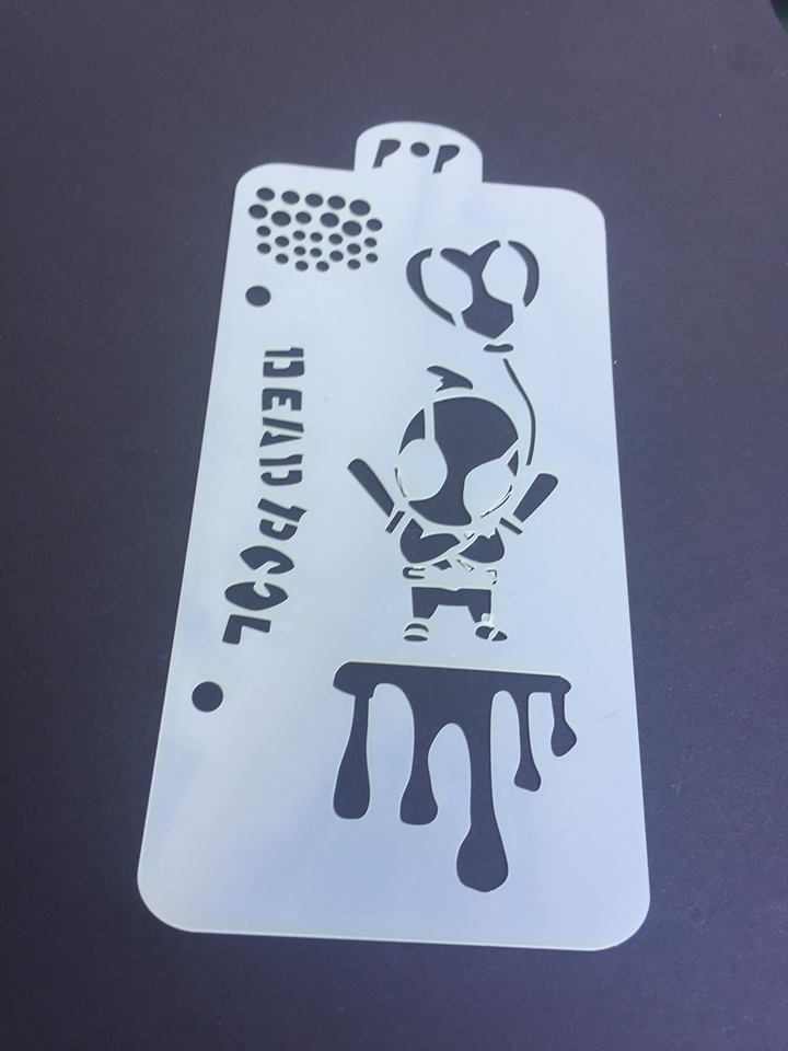 231 DeadP superhero stencil