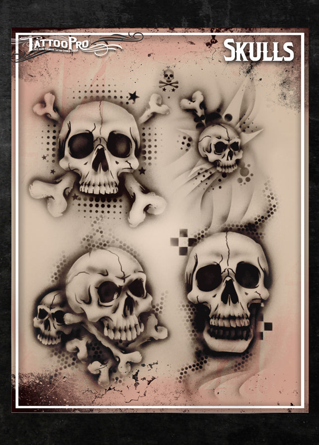 Airbrush Tattoo Pro Skulls