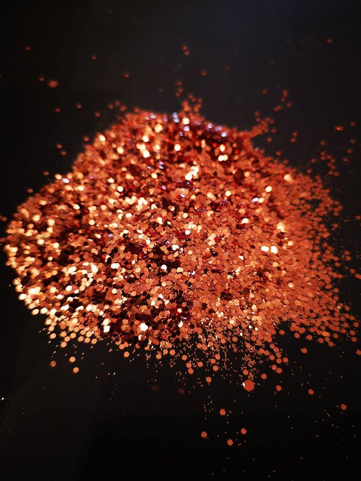 Rose Gold Chunky Glitter Mix